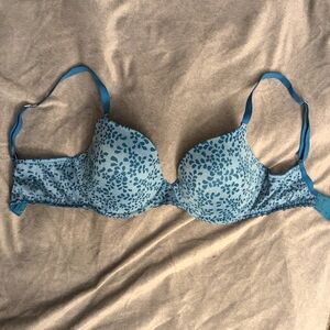 Adore Me Blue Floral Women's Bra 34D